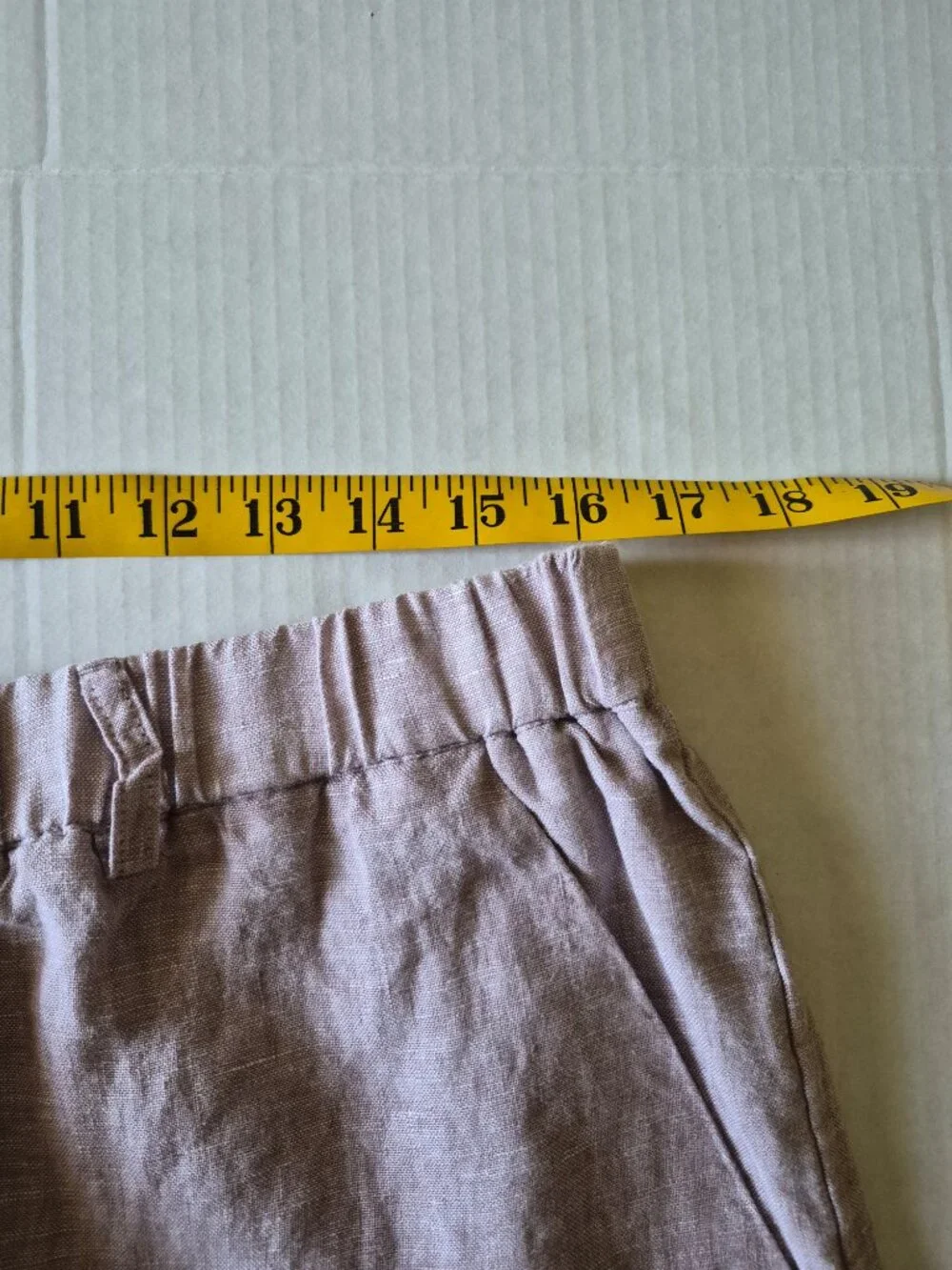 Quince 100% Linen Wide Leg Pants Vintage Pink Chambray Large
